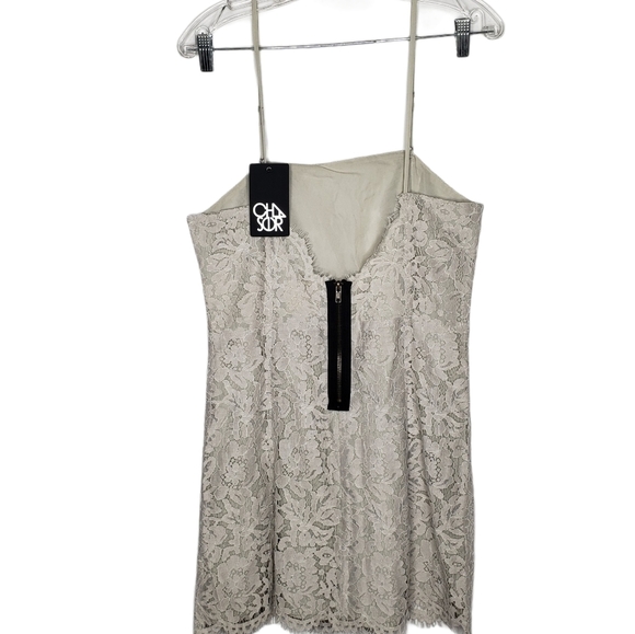 CHASER Gray Lace Mini Dress - Picture 3 of 12